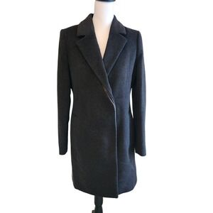 Devernois Wool Coat Women's  Charcoal & Light Gray Coat see description for size